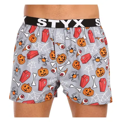 Men's shorts Styx art sports rubber Halloween coffins