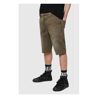 9011 DIESEL S.P.A.,BREGANZE Shorts - Diesel DKROOSHORTNE SHORTS green