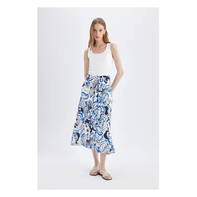 DEFACTO Patterned A-Line Midi Skirt