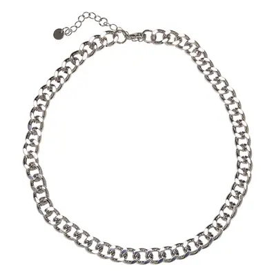 Big Saturn Basic Necklace - silver color