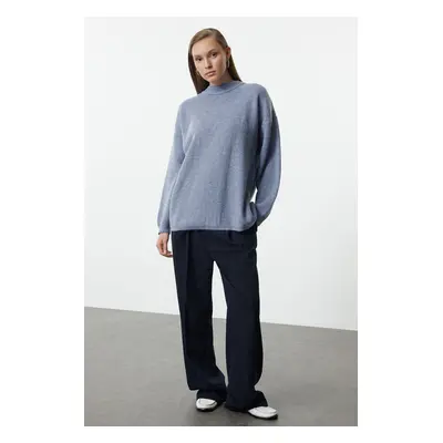 Trendyol Indigo Knitwear Basic Sweater