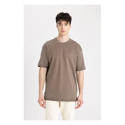 DEFACTO Boxy Fit Crew Neck Short Sleeve T-Shirt