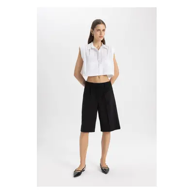 DEFACTO High Waist Wide Leg Shorts