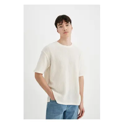 DEFACTO Comfort Fit Crew Neck Short Sleeve T-Shirt