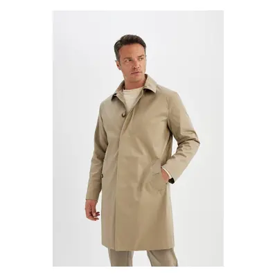 DEFACTO Regular Fit Polo Collar Cotton Parka