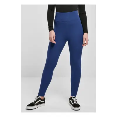 Women's high-waisted jersey leggings spaceblue