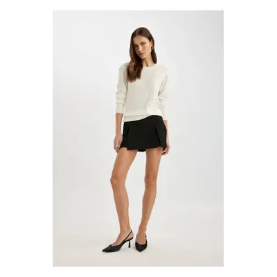 DEFACTO High Waist Mini Shorts Skirt