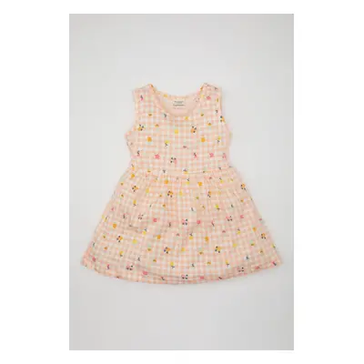 DEFACTO Baby Girl Printed Sleeveless Dress