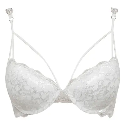 DEFACTO Fall In Love Bridal Lace White Push Up Underwire Bra