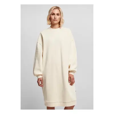 Women's Organic Oversized Midi Dress with White Sand Neckline