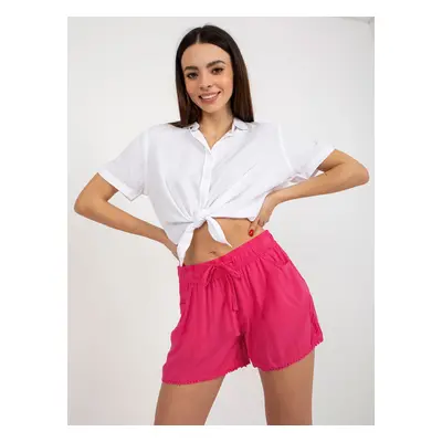 Fuchsia casual shorts with pockets FRESH MADE