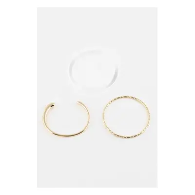 DEFACTO Women's 3-Piece Gold Bracelet