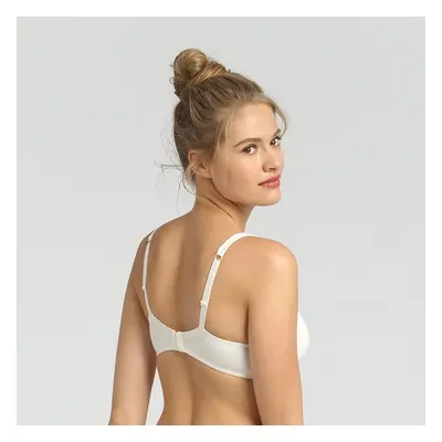 DIM INVISIBLE WIREFREE PADDED BRA - Women's bra without bones - cream