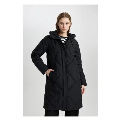 DEFACTO Water Repellent Hooded Quilted Coat Parka