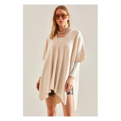 Bianco Lucci Women's Poncho Sweater