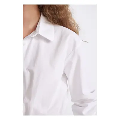 DEFACTO Oversize Fit Poplin Long Sleeve Shirt