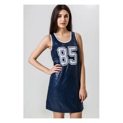 Tommy Hilfiger Dress - Sequin straight tank dress blue