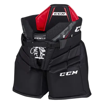 Ice Hockey Goalie Pants CCM 1.9 Black Senior blue