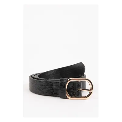 DEFACTO Women&#39;s Faux Leather Classic Belt