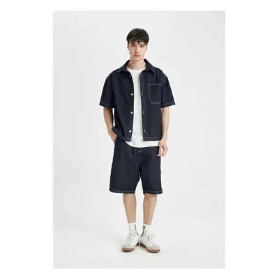 DEFACTO Carpenter Fit Jean Bermuda Shorts