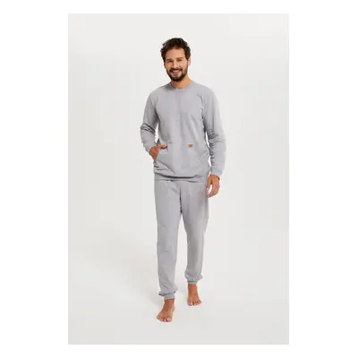 Fox tracksuit, long sleeves, long pants - melange