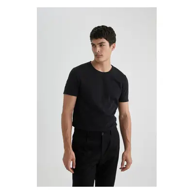 DEFACTO Slim Fit Crew Neck Short Sleeve T-Shirt