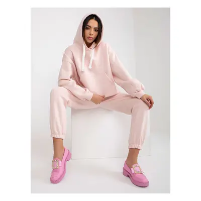 Light pink tracksuit with sweatshirt