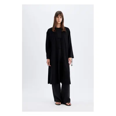 DEFACTO Relax Fit Gradient Collar Long Sleeve Kimono