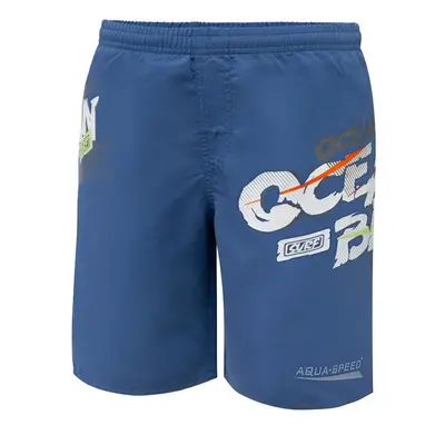 AQUA SPEED Kids's Swimming Shorts David Navy Blue