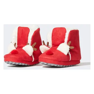 DEFACTO Girl's Christmas Themed Home Boots