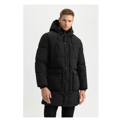 DEFACTO Water Repellent Hooded Puffer Jacket Parka