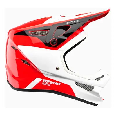 Helmet 100% Status Hellfire (junior) white-red