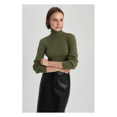 DEFACTO Slim Fit Turtleneck Sweater