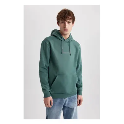 DEFACTO Regular Fit Hooded Printed Sweatshirt