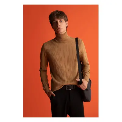 DEFACTO Slim Fit Turtleneck Turtleneck Knitwear Sweater