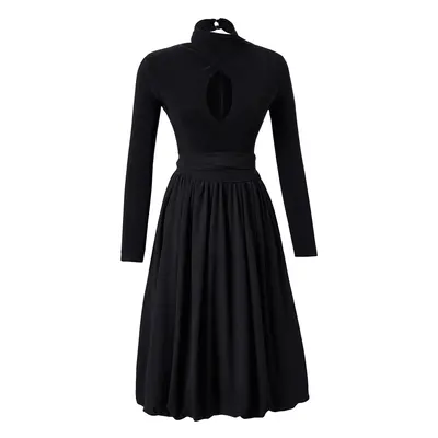 Trendyol Black Balloon Skirt Detailed Elegant Evening Dress