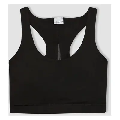 DEFACTO Fit Crew Neck Sports Bra