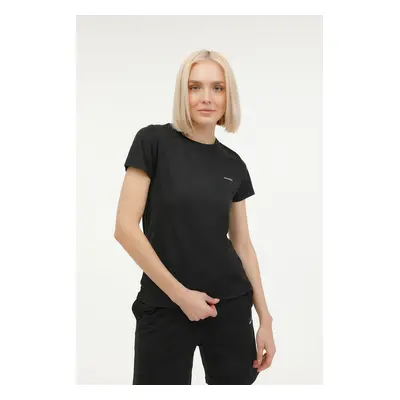 KINETIX W-SN230 BASIC PES C NECK BLACK Woman Sleeve T-Sh