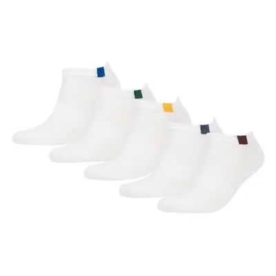 DEFACTO Men's 5-Pack Cotton Ankle Socks