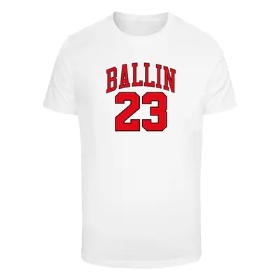 Ballin T-shirt with a round neckline white