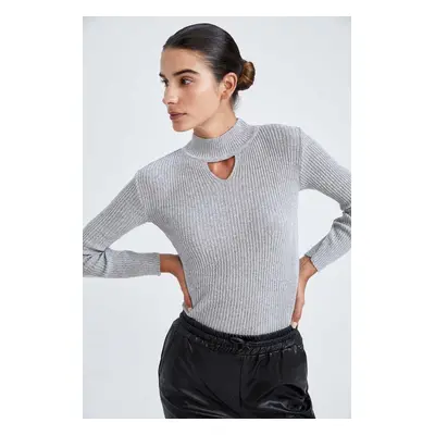 DEFACTO Slim Fit Half Turtleneck Basic Knitwear Sweater