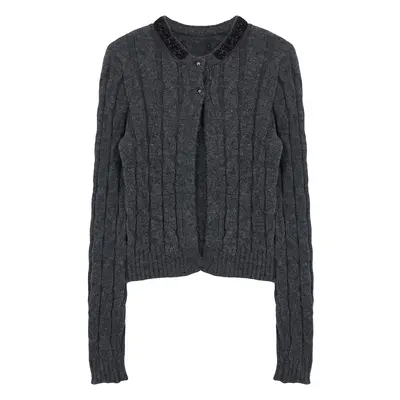 Trendyol Limited Edition Anthracite Soft Textured Hair Knitted Sweater