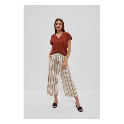 LADIES TROUSERS L-SP-4016 OFF WHITE