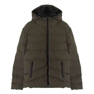 Trendyol Khaki Regular Fit Winter Puffer Jacket