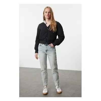 Trendyol Blue High Waist Slim Mom Jeans