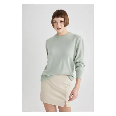 DEFACTO Regular Fit Crew Neck Basic Sweater