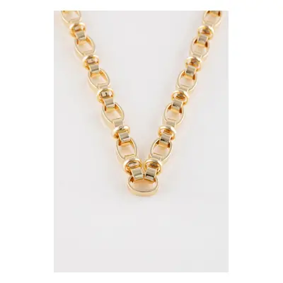 DEFACTO Women's Thick Chain Gold Necklace