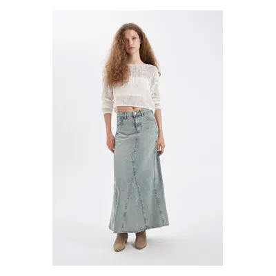 DEFACTO Fashion Fit Jean Maxi Skirt