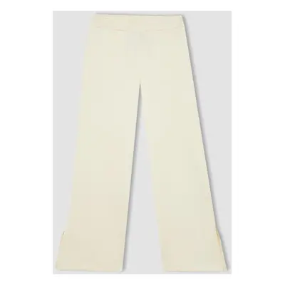 DEFACTO Girl's Wide Leg Wide Slit Trousers