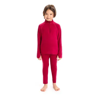 Icebreaker K Tech LS Half Zip Cherry Kids' T-Shirt